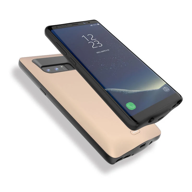 Чехол для зарядного устройства для samsung Galaxy Note 8, чехол для аккумулятора, внешний аккумулятор, чехол для зарядного устройства Note8, дополнительная зарядка - Цвет: Золотой