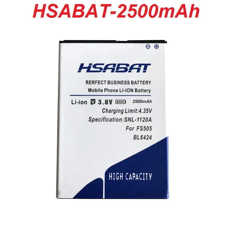 

HSABAT Top quality 2500MAh BL6424 Battery for FLY FS505 Nimbus 7 BL 6424 Lithium-ion polymer battery