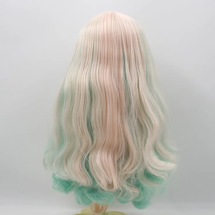 Ню Блит куклы для серии нет. 230BL40061059 Совместное тела Розовый микс зеленые волосы с челкой матовое кожи фабрики Блит