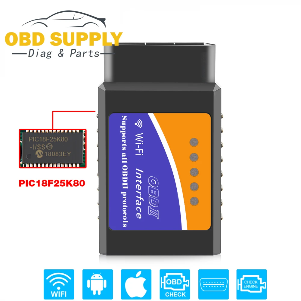 Автомобильный сканер OBDII OBD2 ODB II ELM327 V1.5 Wi-Fi ODB2 автомобильный диагностический
