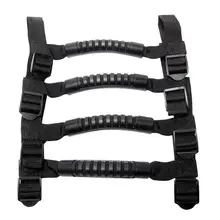 4pcs/lot Nylon Car Roll Bar Grab Handles Non-slip Handle Sports Holder for Jeep Wrangler YJ TJ JK Sports Sahara