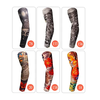 

1PC Tattoo Sleeves Unisex Arm Warmer Unisex UV Protection Outdoor Skin Protection Fake Tattoo Design Body