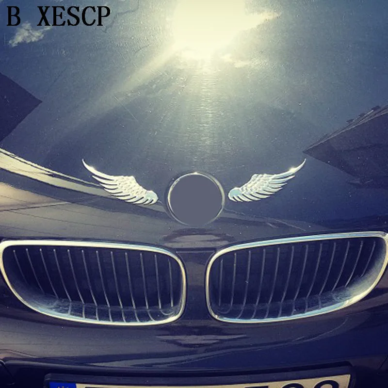 Angel Wings 3D Металлическая Автомобильная наклейка для Hyundai ix35 iX45 iX25 i20 i30 Sonata Verna Solaris