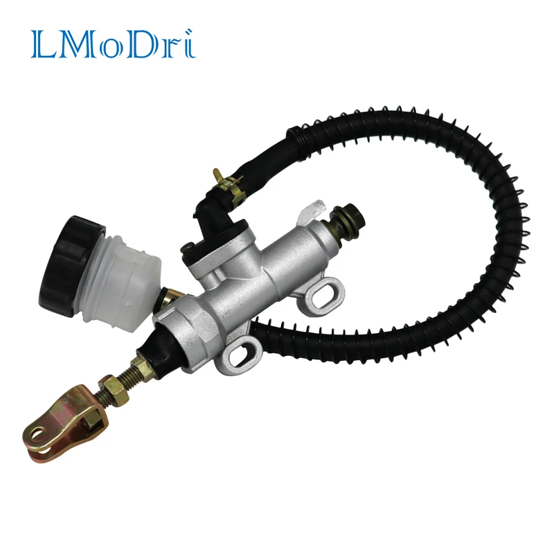 Kopen LMoDri Motorfiets Achter Voet Hydraulische Rem Pomp Quad Crossmotor Pit Hoofdremcilinder Reservoir ATV Motorbike Remmen