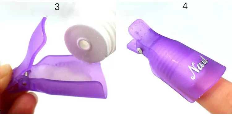 Высококачественный, многоразовый и переработанный акриловое покрытие для ногтей для удаления шапочка для ванной УФ гель Инструмент