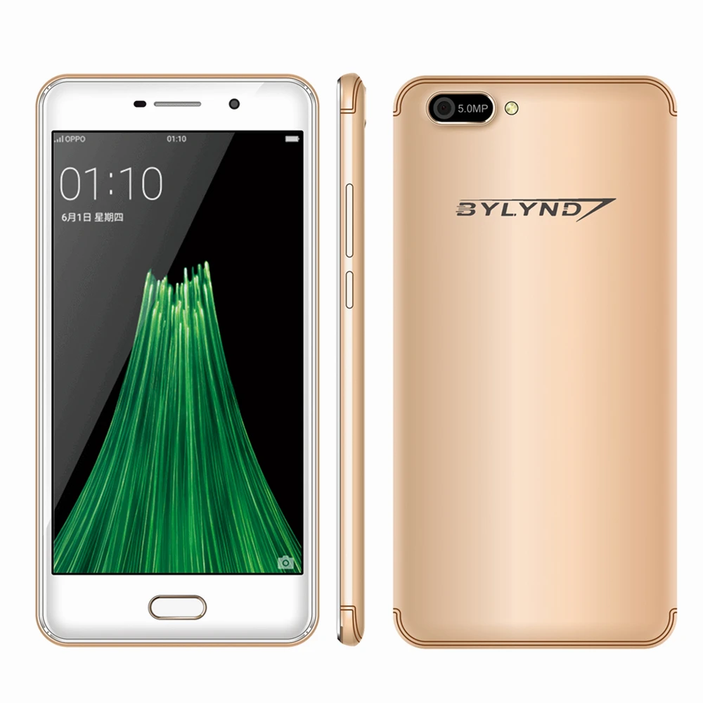 Bylynd M18 дешевые Celular смартфонов MTK6580 4 ядра 1 ГБ Оперативная память 5MP HD Android 6.0 5.5