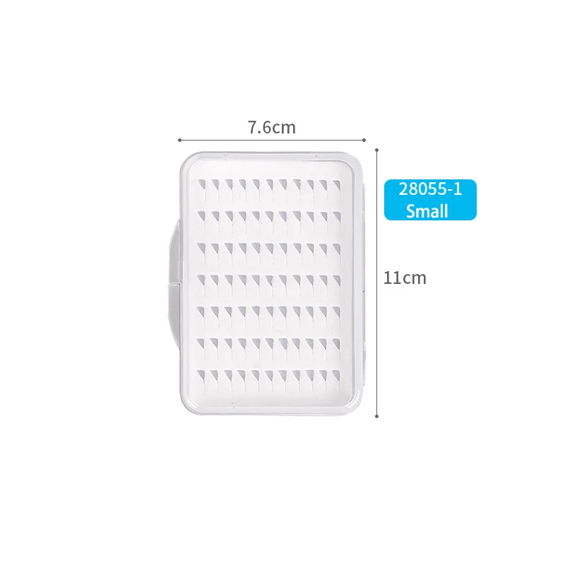 Small Leo Fly Hook Box 28055 Fly коробка рыболовных крючков с пеной водонепроницаемый прочный рыболовный снасти Прозрачный s m l Размер Pesca - Цвет: Small