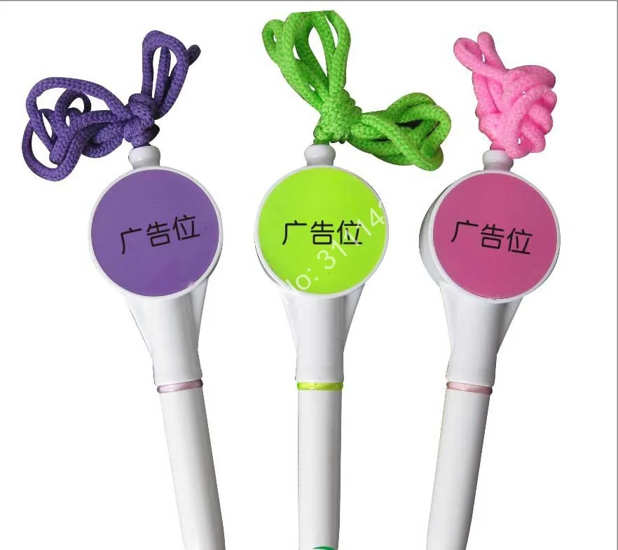 US $258.00 big advertisement logo for printing promotion plastic pen with rope 500pcs lot free shipping