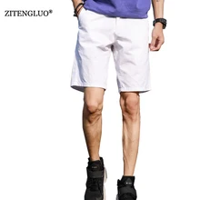 ZITENGLUO Летние Новые повседневные х/Б мужские шорты Sim Fit однотонные 3 цвета доступны по колено высокого качества HB3SDK