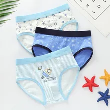 3 шт./лот, милые мягкие трусы-боксеры с рисунками для мальчиков, нижнее белье, детское нижнее белье, детские удобные дышащие трусы-боксеры, трусы, трусы