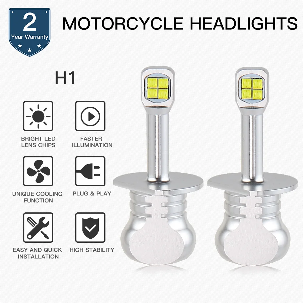 

2pcs LED Car DRL Bulbs For BMW 320i 1992-1995 CREE XBD LED Chips Daytime Running Lights h1 led Auto Lamps