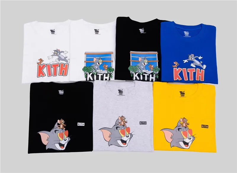 

2019 Tom KITH T shirt Men Women 1:1 High Quality Cartoon T Shirt Mens Kith T-shirt New arrived Top Tees Kith t-shirts