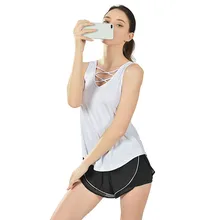 Горячий Женский Топ Для Йоги беспроводной без рукавов, приталенная мягкая верхняя одежда для бега тренировки DO2