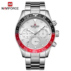 NAVIFORCE Элитный бренд для мужчин модные спортивные часы мужчин's аналоговые кварцевые часы Человек Военная Униформа наручные Relogio masculino NF9147-01