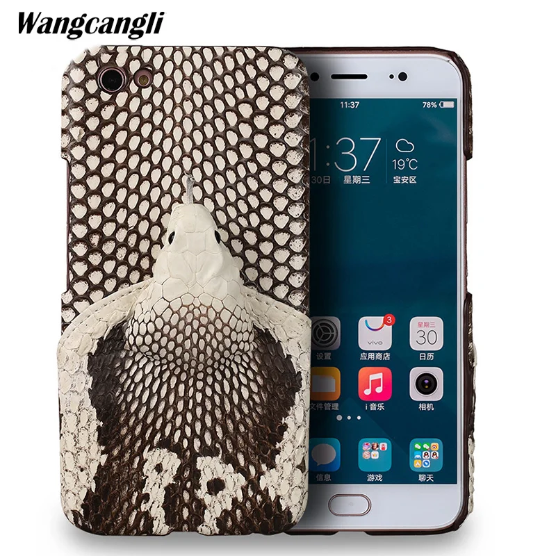 Кожа питона на заднюю крышку для VIVO X9s Plus чехол из кожи высокая-конец