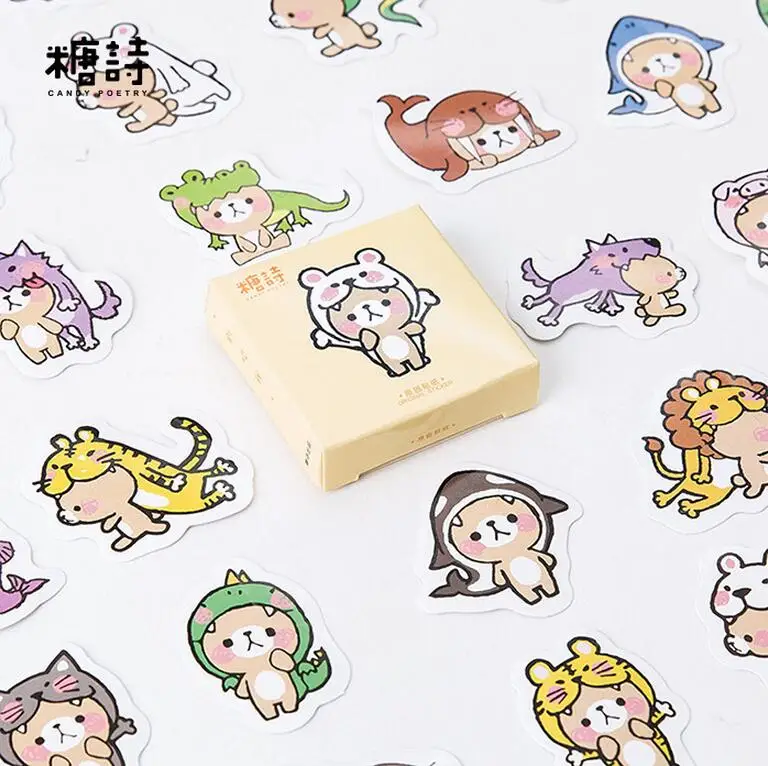 

45 pcs/pack Don't Bite Me Decorative Stickers Adhesive Stickers DIY Decoration Diary Stickers