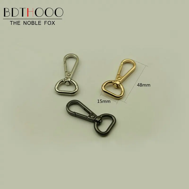 

BDTHOOO 10PCS 15mm Metal Claw Bag Lobster Swivel Clasp Trigger Clips Snap Buckle Hook for Handbag Luggage Hardware Accessories