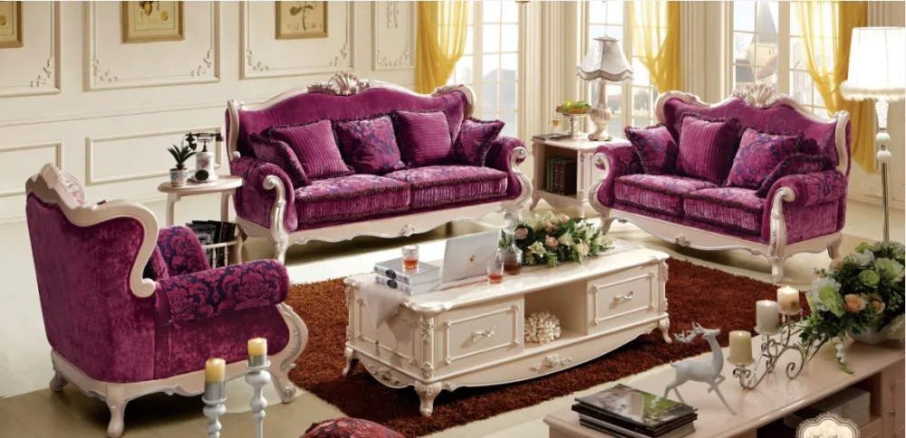 Роскошный классический Европейский диван сад диван Ткань Мебель для гостиной