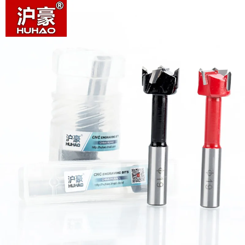 HUHAO 1pc Wood Drill Bit 70mm Length Router Bit Dia. 19mm-35mm Row Drilling for Boring Machine Drills For Wood Carbide Endmill