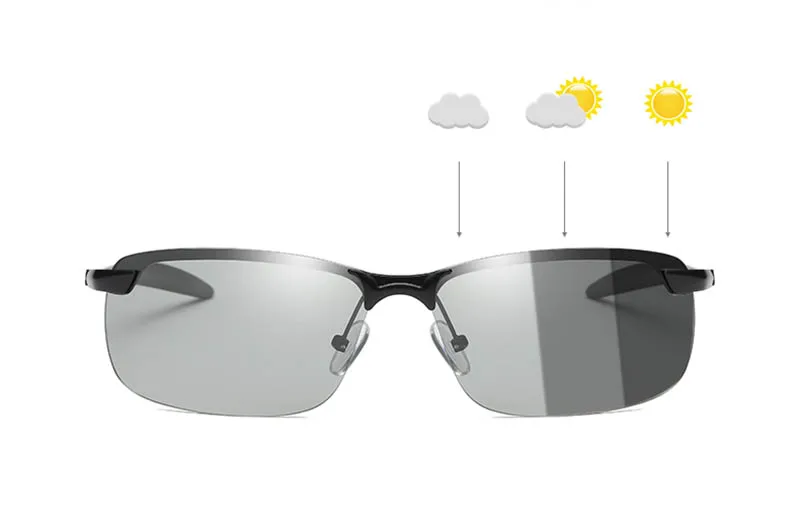 Фотохромные очки Хамелеон поляризационные солнцезащитные очки для мужчин wo мужчин весь день изменение цвета для снега светильник лучи Дневной светильник Oculus de sol