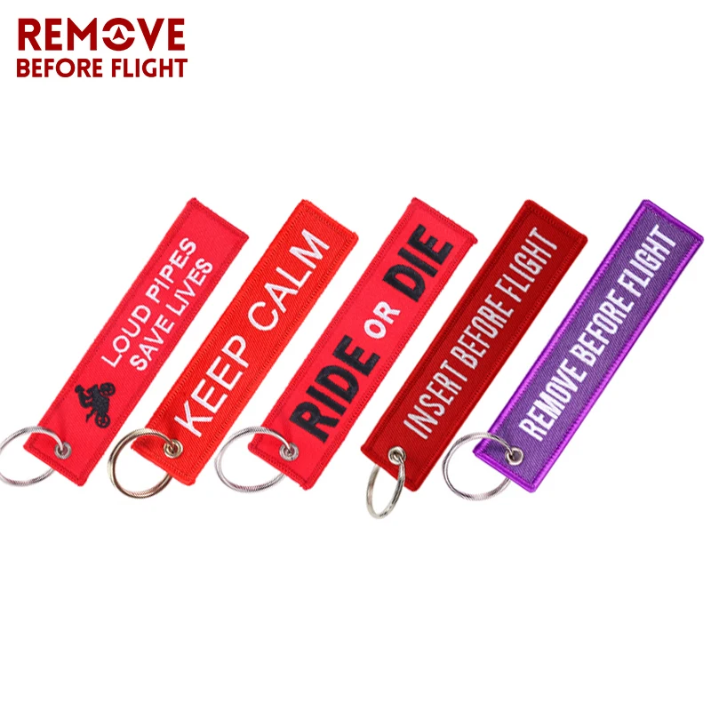 

Fashion Motorcycle keychain Embroidery key chain Key Fobs llavero coche car accessories For safety luggage tag Aviation Gift