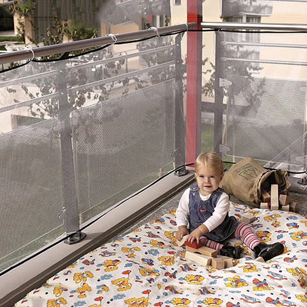 Child kid protection Net Rail Balcony Stairs Fence baby safety rope net baby safety Mesh Thick Fence net ladder 300cm x 74cm