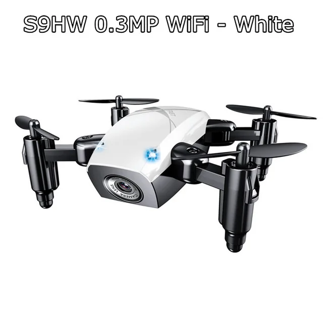 Универсальный Дрон S9W мини-Дрон с камерой S9 без камеры радиоуправляемые вертолеты складной Дрон удерживающий высоту Квадрокоптер WiFi FPV карманная игрушка - Цвет: S9W 30W Cam White
