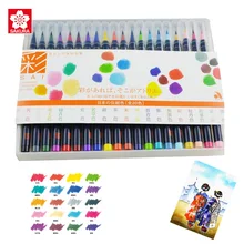 Кисть для акварели Sakura Akashiya 20 цветов/набор нейлоновая мягкая ручка для каллиграфии принадлежности для рисования