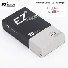 RC1401RLT EZ Revolution Cartridge иглы, круглый наконечник супер плотный X-Taper мм 7,0 мм совместим с картриджными машинами и захватами