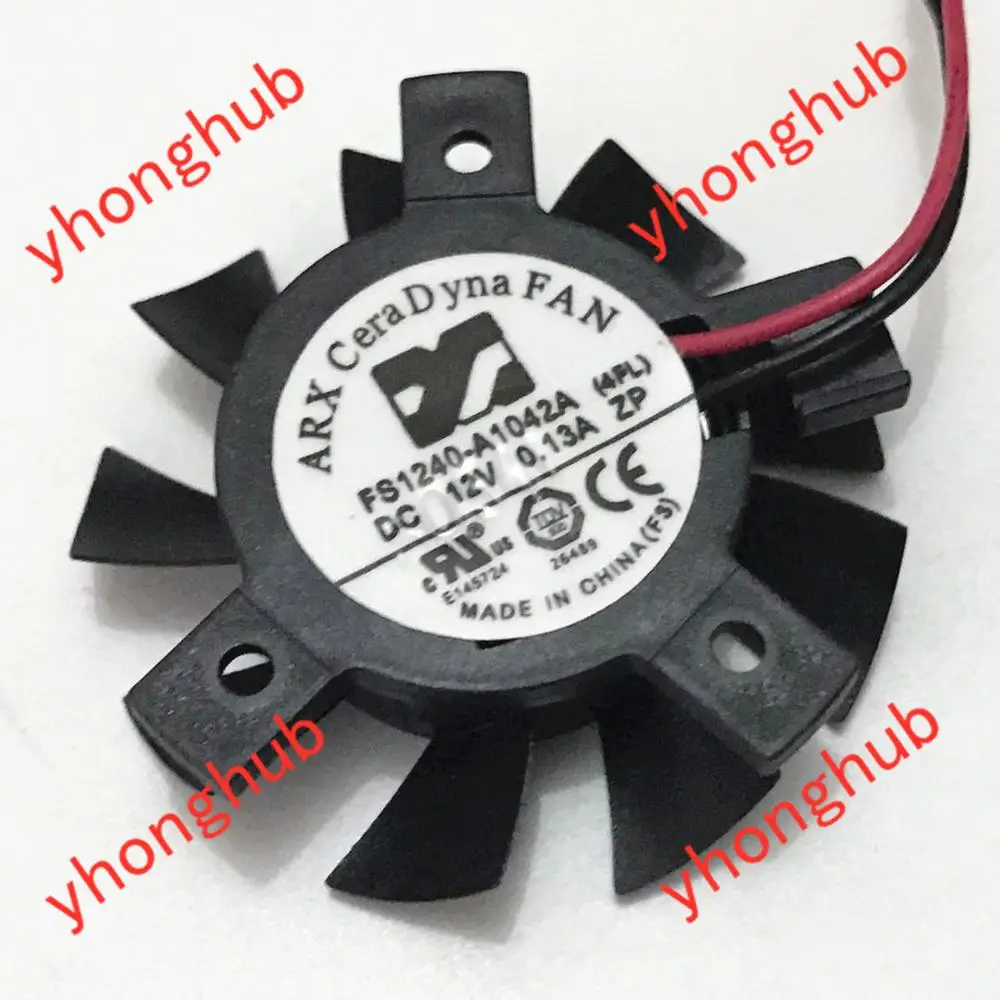 ARX FS1240 A1042A 4FL DC 12V 0.13A 2 проводной охлаждающий вентилятор