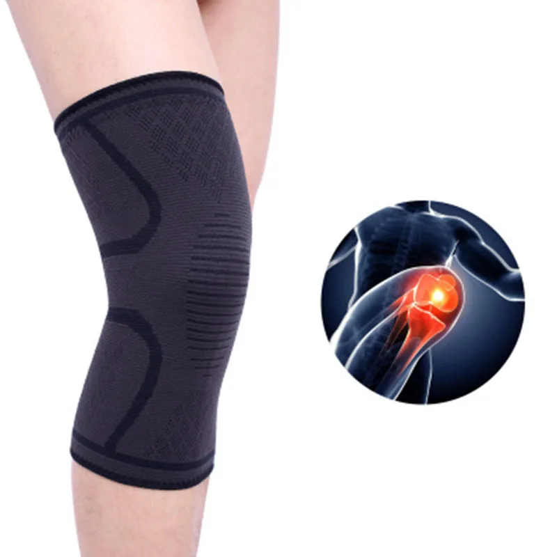 Wholesale 100pcs/lot Nylon Running Cycling Knee Support Braces Elastic