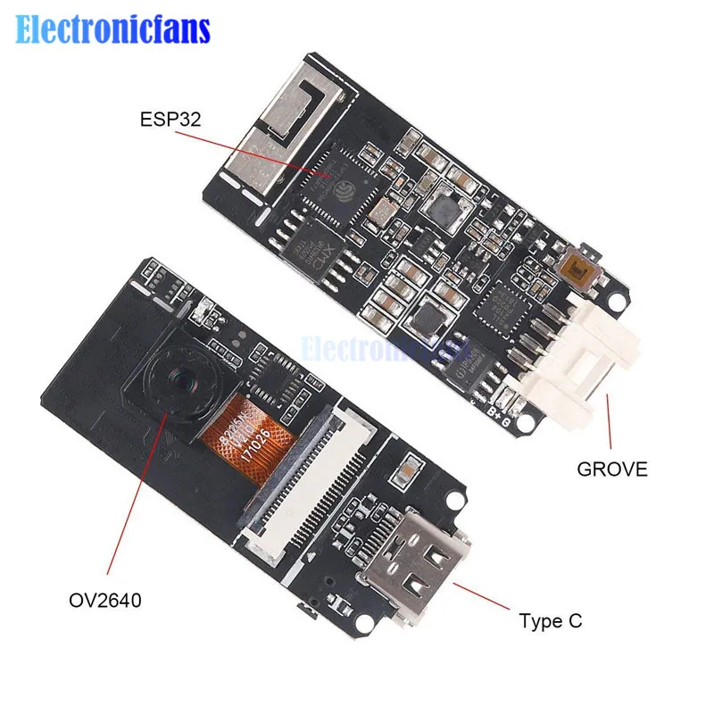 ESP32 wifi модуль камеры ESP32-CAM OV2640 2MP Тип C CP2104 USB ttl макетная плата 3D wifi антенна для Arduino 3B/3B+/2B/B