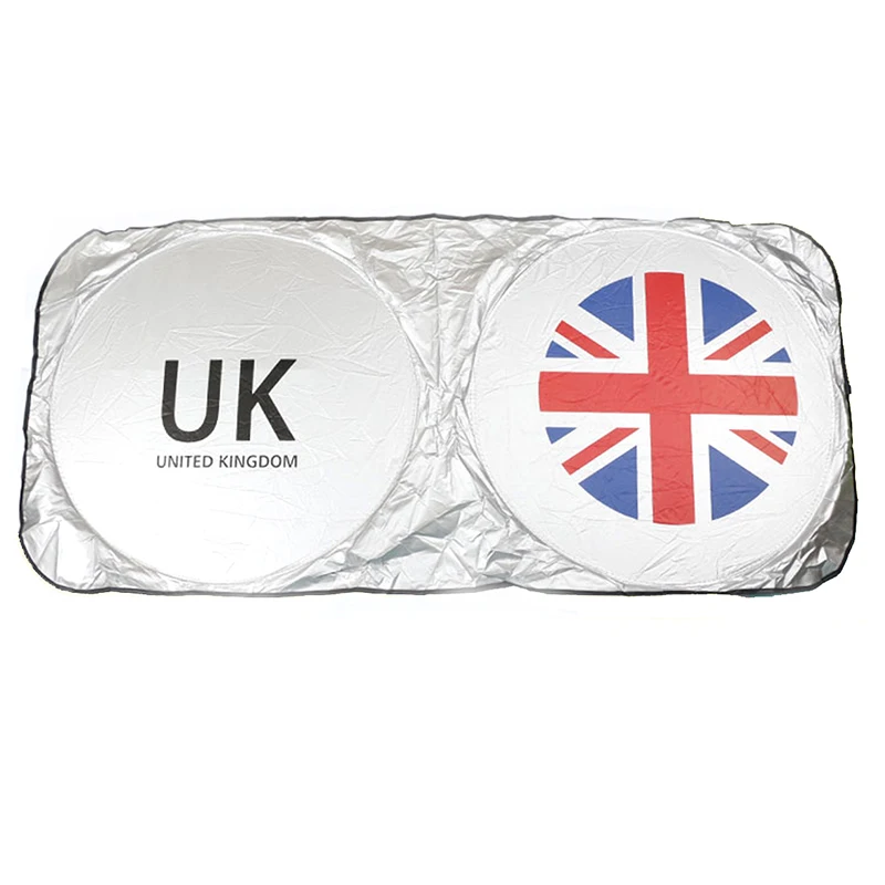 

The Union Jack Car Windshield Sun Shade Front Rear Window Sunshade UV Protection Sun Screening Cover Auto Accessories