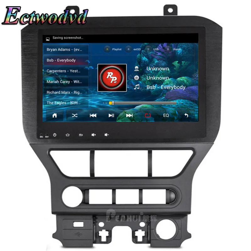 Ectwodvd 10,2 дюймов Восьмиядерный Android 8,1 Автомобильная dvd-навигационная система Радио стерео для Ford Mustang