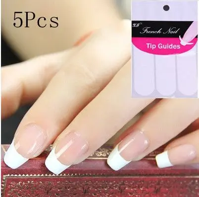 5pack Lot French Strip Nail Art Form Fringe C Style Guides Sticker 5pack Lot French Strip Nail Art Form Fringe C Style Guides Sticker Diy Line Tips