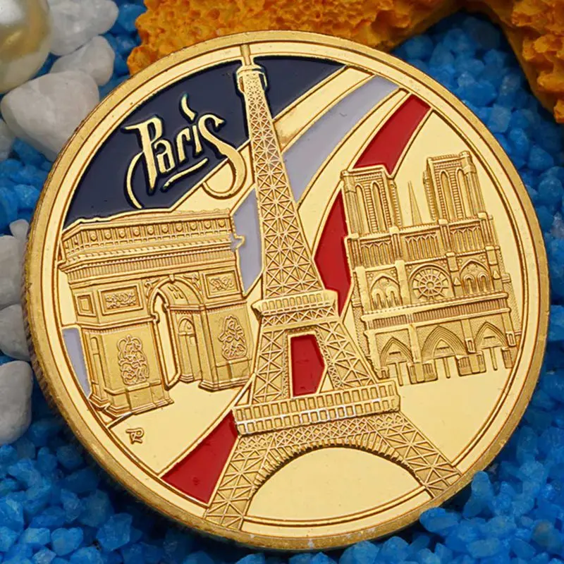 

Commemorative Coin Paris Tower Building France Coin Cathedral Custom Collection Arts Gifts Coin