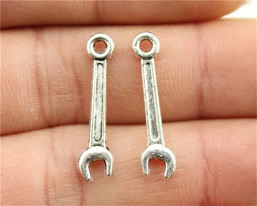 Buy WYSIWYG 30pcs 24x5mm Wrench Charm Pendants For