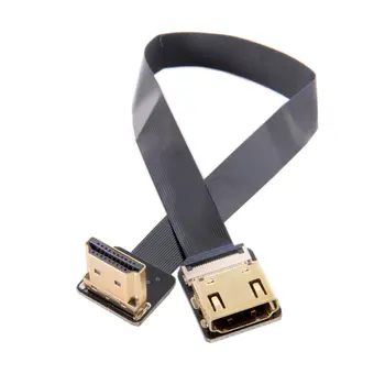 

CYDZ CYFPV Up Angled 90 Degree HDMI Male to Female FPC Flat Cable for HDTV Multicopter Aerial Photography