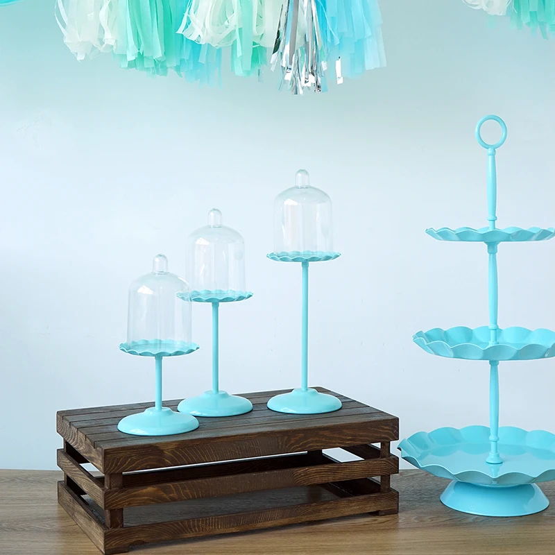  SWEETGO Baby blue cake stand cupcake tray cake tools home decoration dessert table decorating party