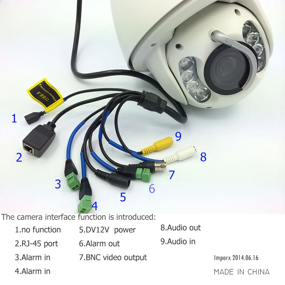 

20X Optical Zoom 1080p ptz ip wifi wireless camera with audio and alarm