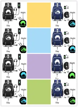 

Anime My Hero Academia Knapsack New USB Travel Bags Leisure Laptop bag Teenagers Student's School Bag Luminous Backpack