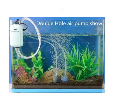 Goede kwaliteit 2.5 stille Aquarium Luchtpomp, Aquarium Zuurstof Luchtpomp met bubble steen beluchter, pijpen, zuignap, _ - AliExpress