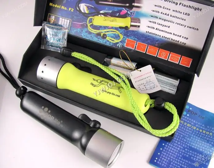 

F2 light diving Diving lighting equipment LED flashlight light long-range