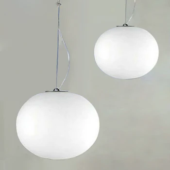 

Modern Minimalist Pendant Lights Milk White Glass Ball Pendant Lamps Restaurant/Bar Lamp Diameter 18/24/33/45cm