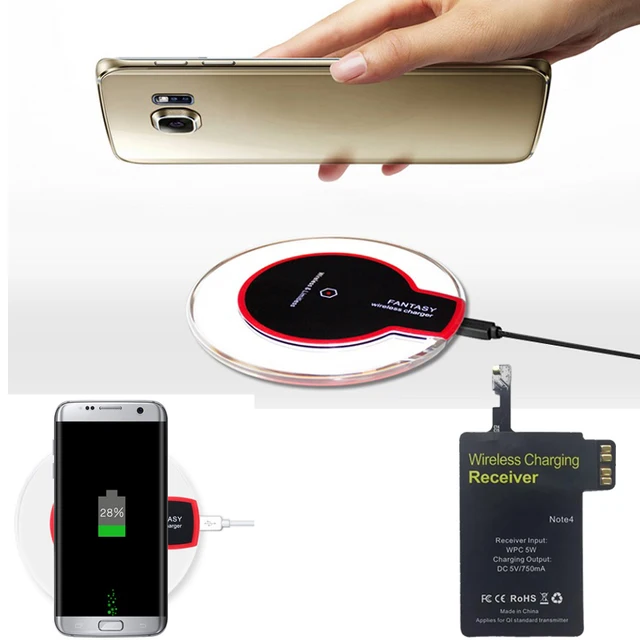 Special Price Note 4 Qi Wireless Charger Pad + Receiver For Samsung Galaxy Note 4 N9100 N910F N910C SM-N910F N910cq Wireless Charging Kit 