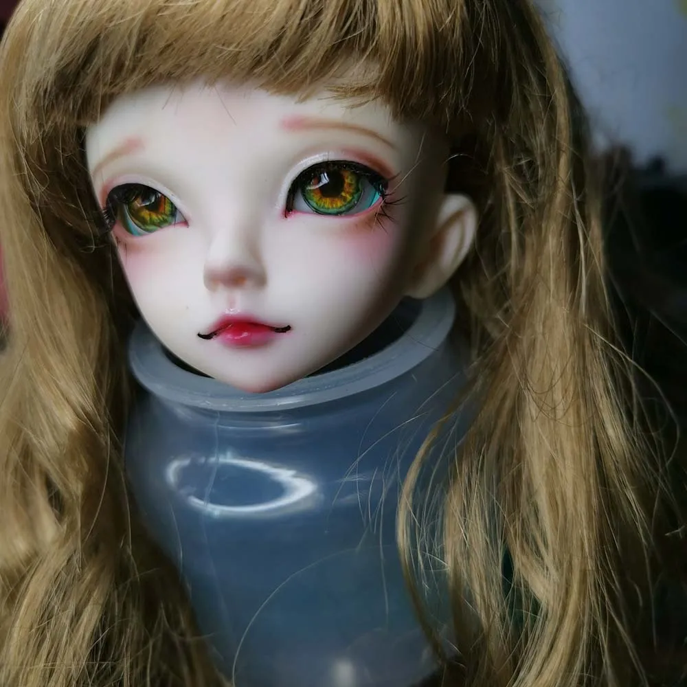 Круглая акриловая кукла bjd имитирующая глаза оранжевого и зеленого цвета 1/4 1/3 1/6
