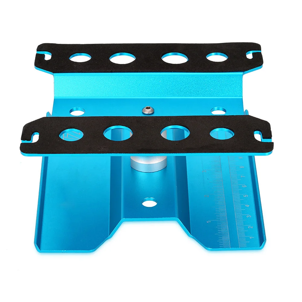 Alloy Metal Model Repair Station Work Stand Rotate 360 for 110 18 Traxxas Tamiya CC01 RC4WD Axial SCX10 HSP HPI RC Cars (15)
