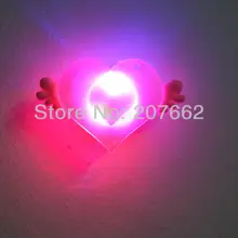 30 шт./партия 3 шт. легкий мягкий резиновый светодиодный Брошь булавка светодиодный сверкающий значок с ангелом для детей вечерние поставки