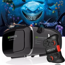 HOT! 2018 Original shinecon VR Google cardboard VR BOX with Headphone VR Virtual Reality 3D Glasses For 4.7 – 6.0 inch Phone