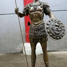 Zhaomerui5++ 3" Китай Латунь Медь Искусство солдата человек воин скульптура Статуя